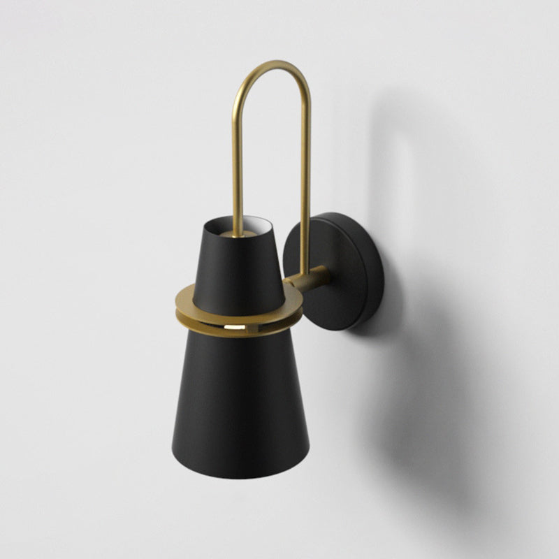 Metal Goose neck Wall Lighting Nordic Macron Bedroom bedside Wall Lamp Hotel Bedroom aisle Background