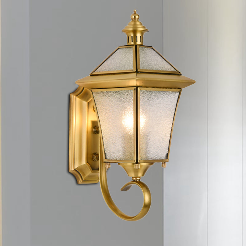Birdcage Metal Wall Sconce Traditional 1 Bulb 14"/15" H Brass Foyer Wall Mounted Light Fixture
