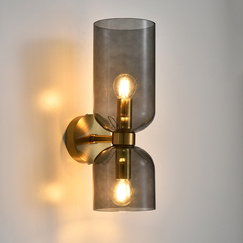 Mid Century Simplicity Wall Mounted Light Fixture Glass Wall Mount Light Fixture for Bedroom