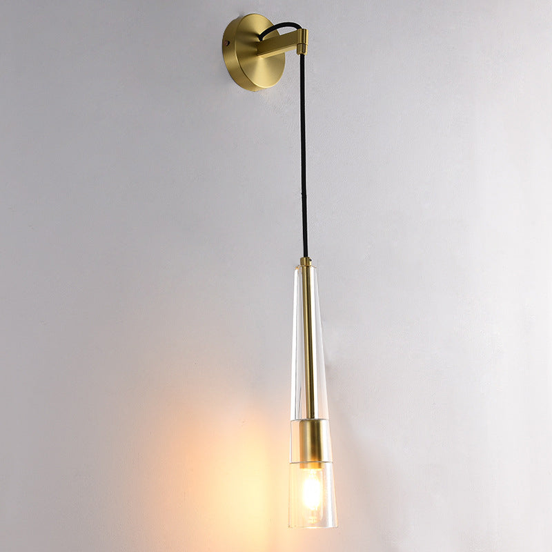 Lampade a parete triangolare di semplicità postmoderna Fissature per la parete per camera da letto