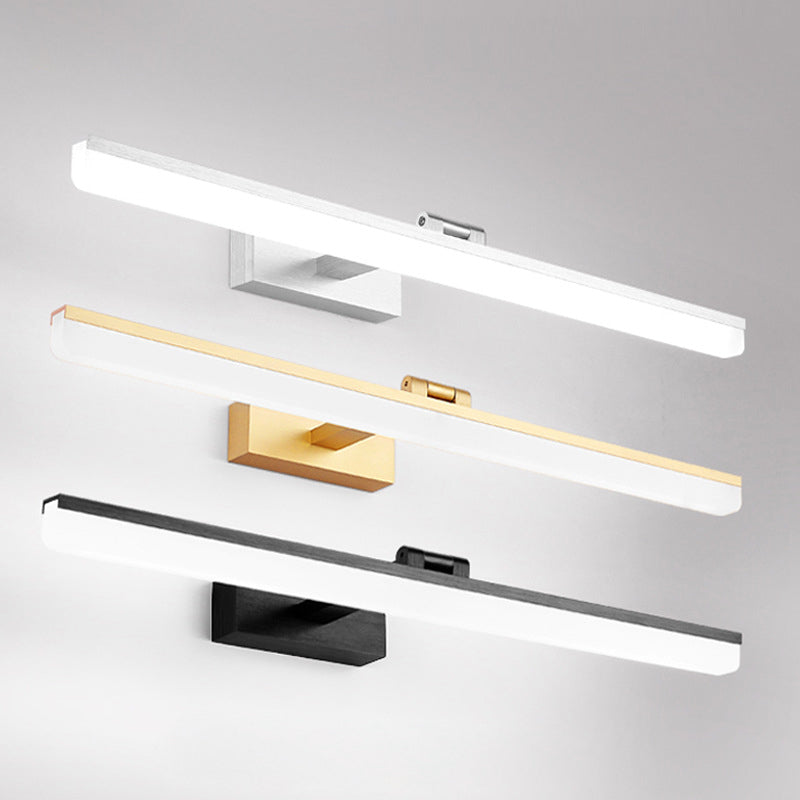 Acrylschatten 180 ° Verstellbares LED-Eitelkeitslicht Anti-Fogge wasserdichtes Make-up-Spiegellampe für Bad Waschtisch