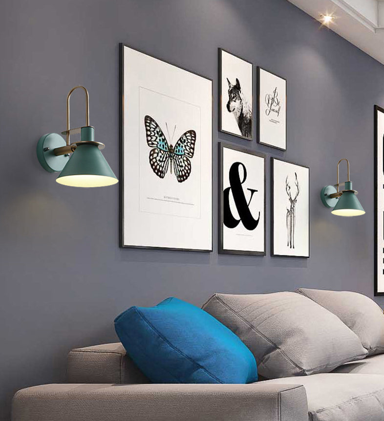 Apparecchiatura del corridoio a cono in metallo in metallo in stile Nordic