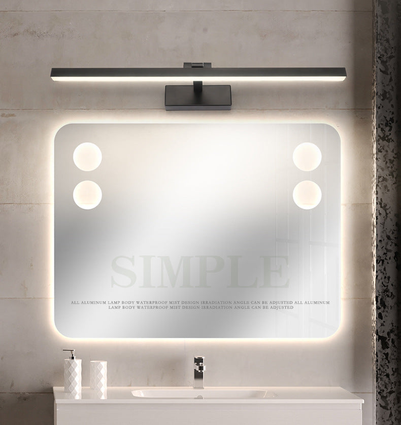 Nordic Style Simplicity Waterproof Vanity Light Rotatable Acrylic Liner LED Mirror Light for Washroom