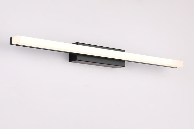 Linear Vanity Mirror Light Modern Style LED Acrylic Sconce Light Fixture with Stainless Steel Base