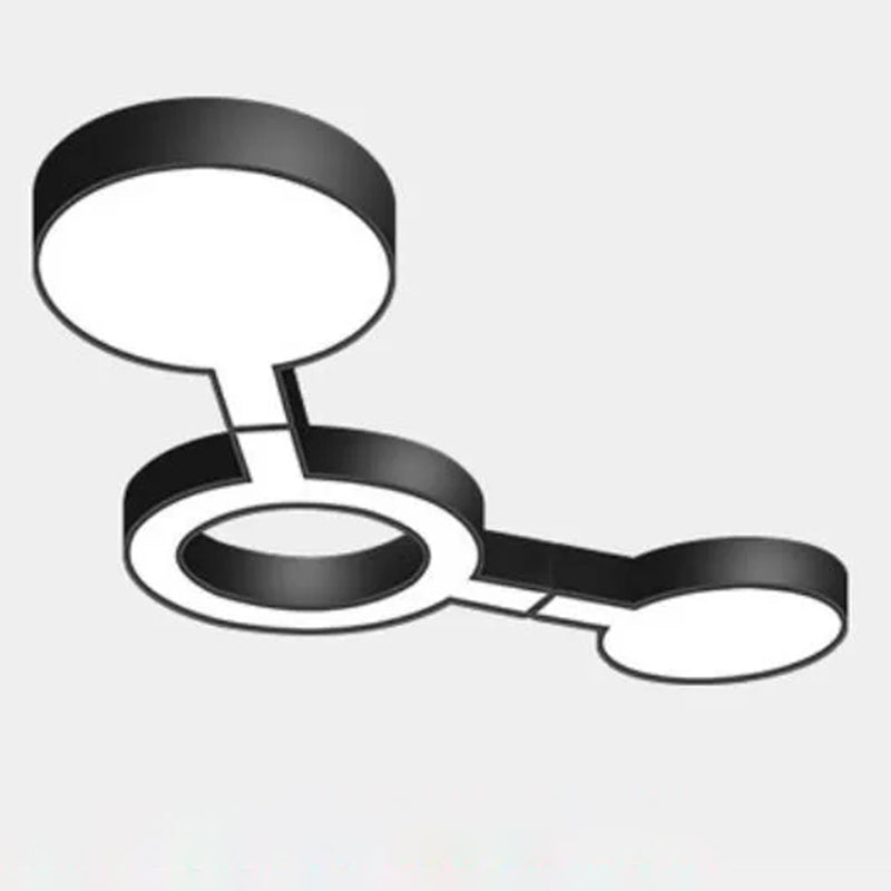 Molekulare Deckenleuchte, Neuheit, nordische schwarze LED-Unterputzleuchte für Büro