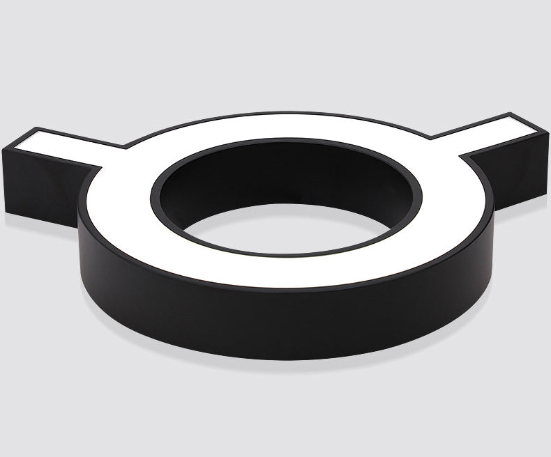 Molekulare Deckenleuchte, Neuheit, nordische schwarze LED-Unterputzleuchte für Büro