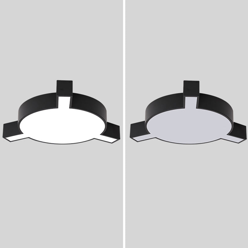 Molekulare Deckenleuchte, Neuheit, nordische schwarze LED-Unterputzleuchte für Büro