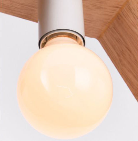 Symplime de pendentif en bois géométrique simple