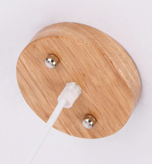 Symplime de pendentif en bois géométrique simple