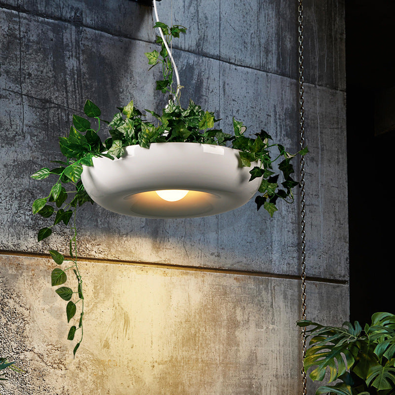 Industriële verfrissende planten hanglampen plafondlampen creatief een enkele licht hanglamp voor coffeeshop