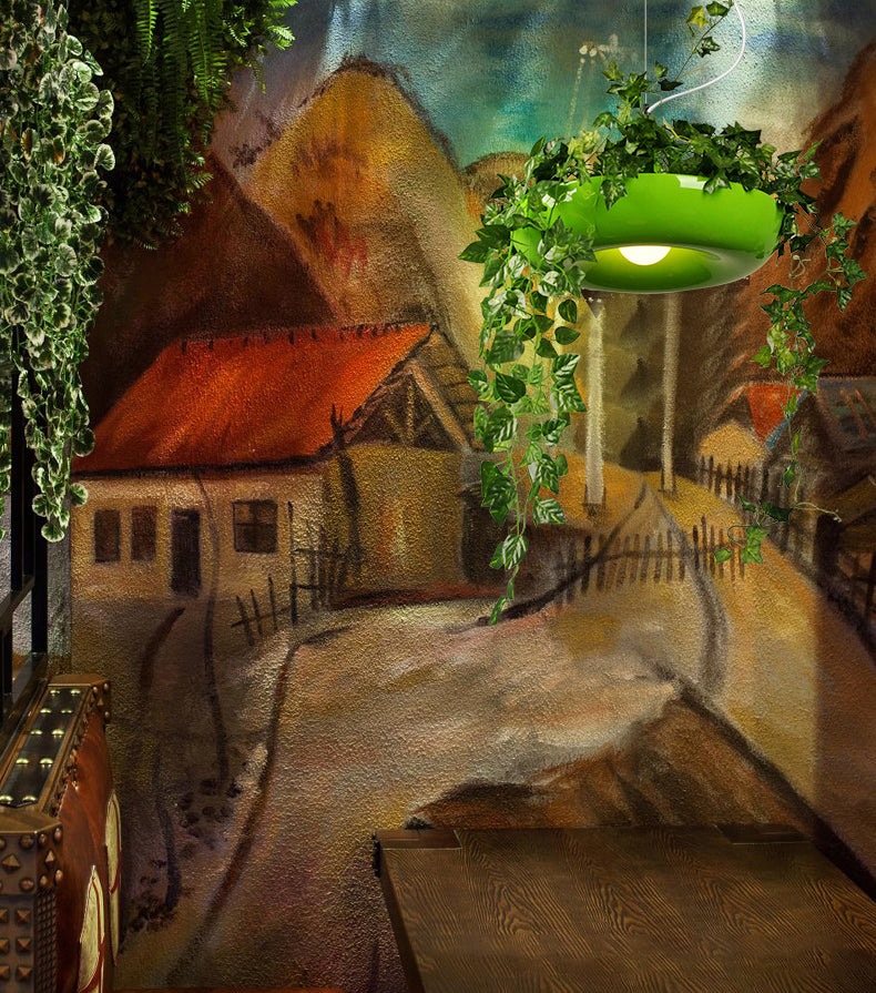 Industriële verfrissende planten hanglampen plafondlampen creatief een enkele licht hanglamp voor coffeeshop