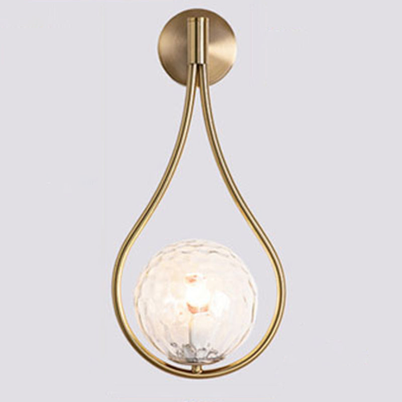 Luce appesa a parete palla postmoderna 1 Light Fun a parete da letto leggero