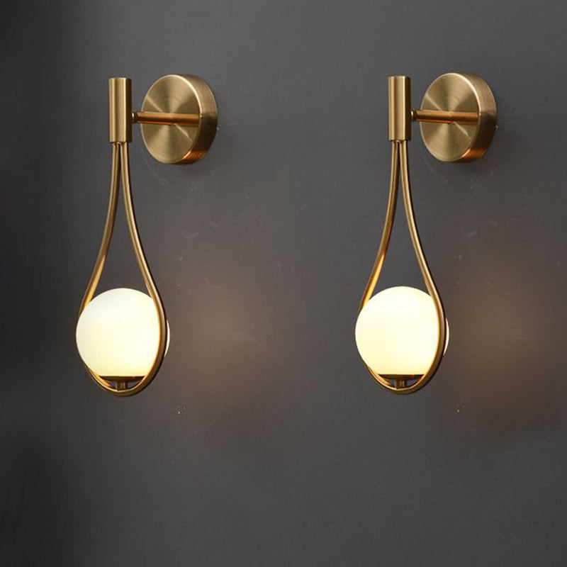 Luce appesa a parete palla postmoderna 1 Light Fun a parete da letto leggero