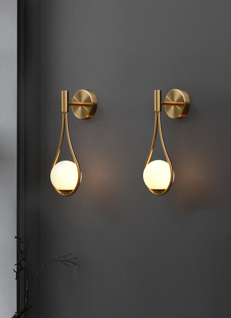 Luce appesa a parete palla postmoderna 1 Light Fun a parete da letto leggero