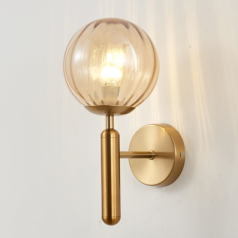 Postmoderne Einfachheit Gang dekorative Glaswandlampe Eisenfarbe Innenwandlicht