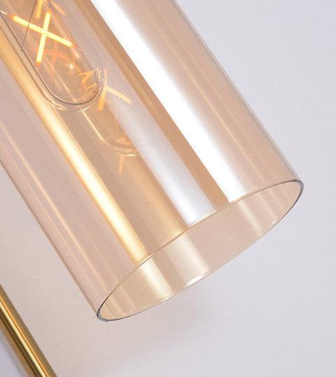 Contemporary Tubular Wall Lights 1 Bulb Living Room Sconce Light Fixture