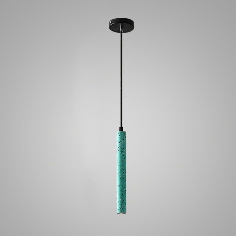 Trapezoid Stick Pendant Lighting Nordic 1 Bulb Down Light Fixture over Dining Table