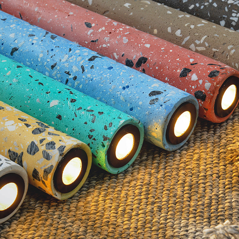 Trapezoid Stick Pendant Lighting Nordic 1 Bulb Down Light Fixture over Dining Table