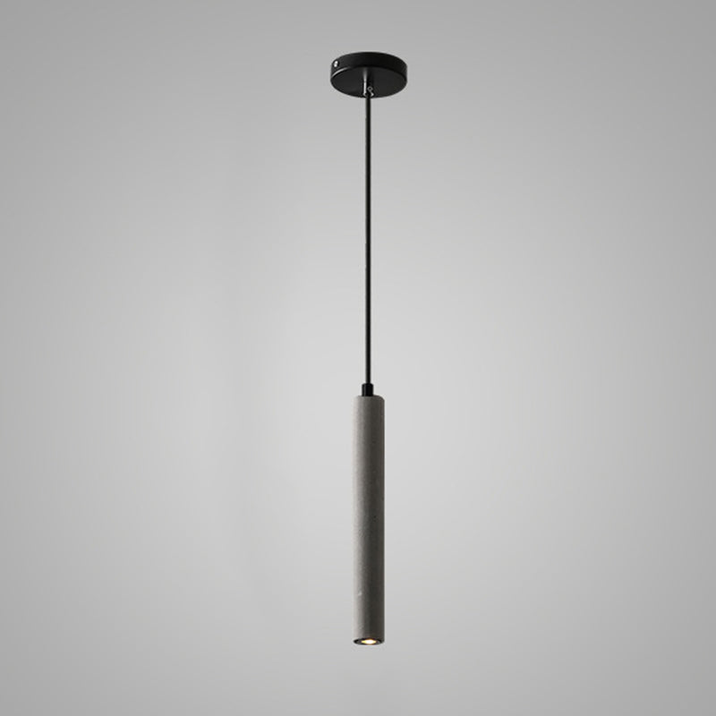 Trapezoid Stick Pendant Lighting Nordic 1 Bulb Down Light Fixture over Dining Table