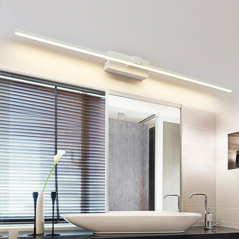 Simplicidad moderna Luces de apliques de pared lineal iluminación metálica de pared para baño