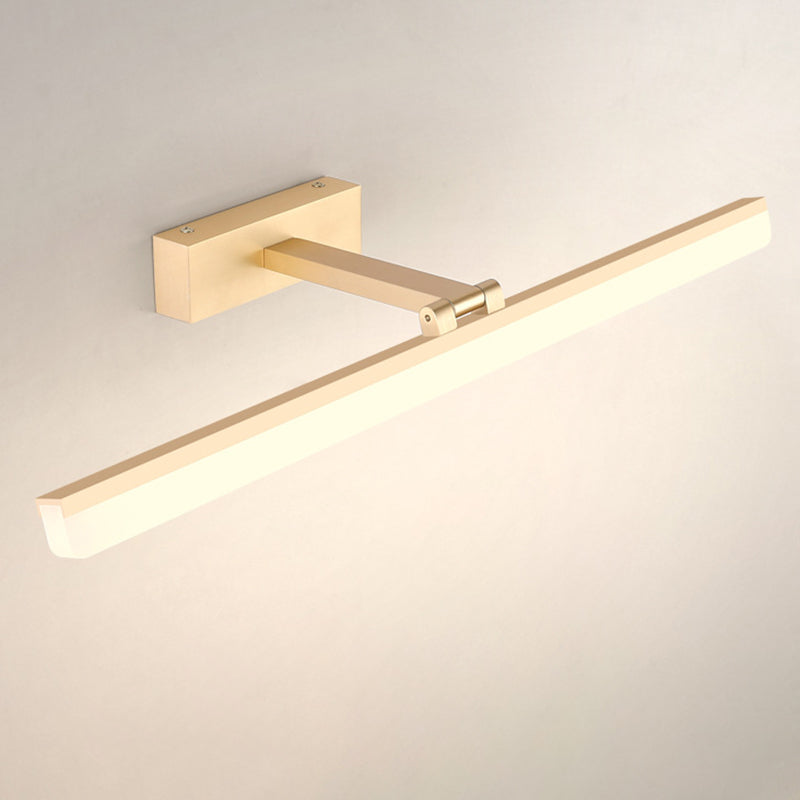 Nordic Simplicity Rectangular Wall Lights Plastic Sconce Light Fixtures for Bathroom