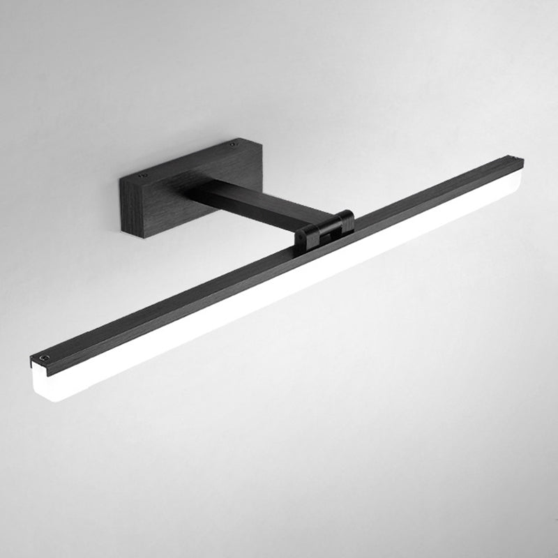 Nordic Simplicity Rectangular Wall Lights Plastic Sconce Light Fixtures for Bathroom