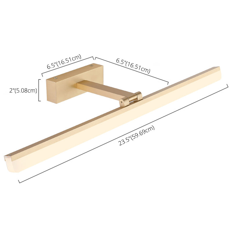 Nordic Simplicity Rectangular Wall Lights Plastic Sconce Light Fixtures for Bathroom