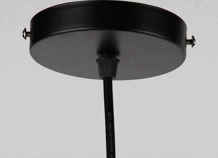 3-Lights Iron Cage Island Light 21.5 Inches Length Industrial Style Black Metal Hanging Light for Kitchen Bar