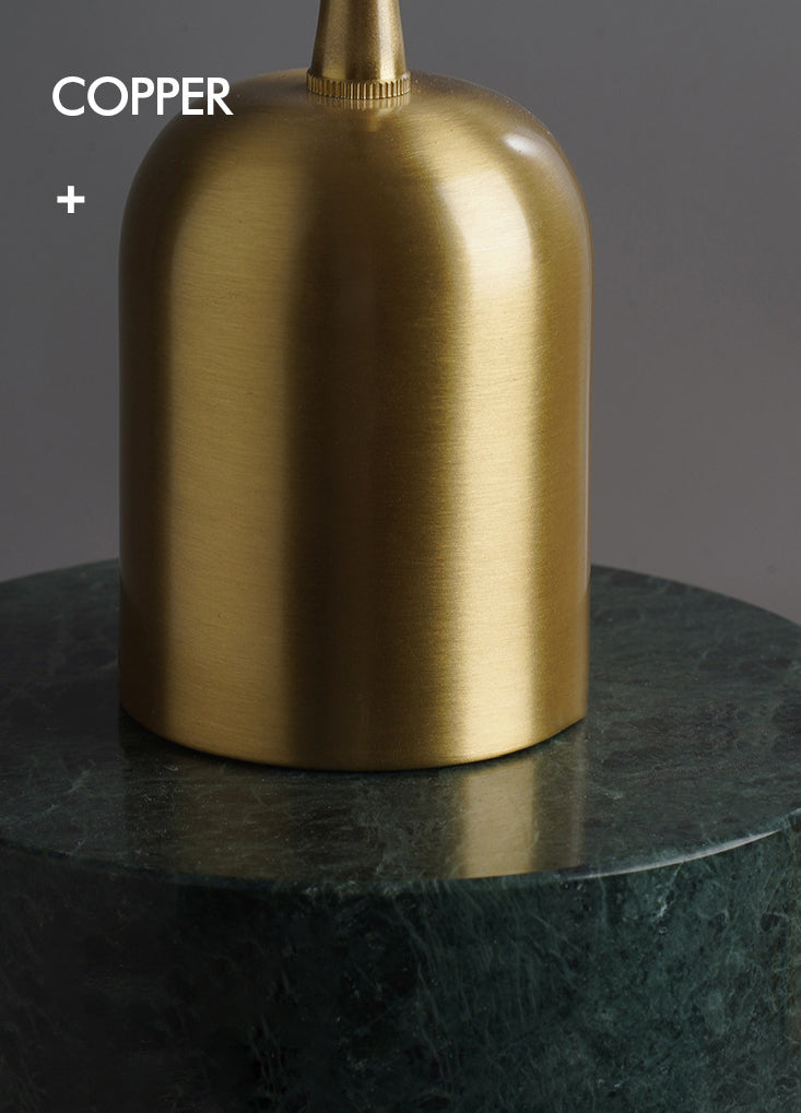 5.9 Inches Diameter Cylindrical Mini Hanging Light Modern Style Marble Single Bulb Lighting Pendant for Bedroom