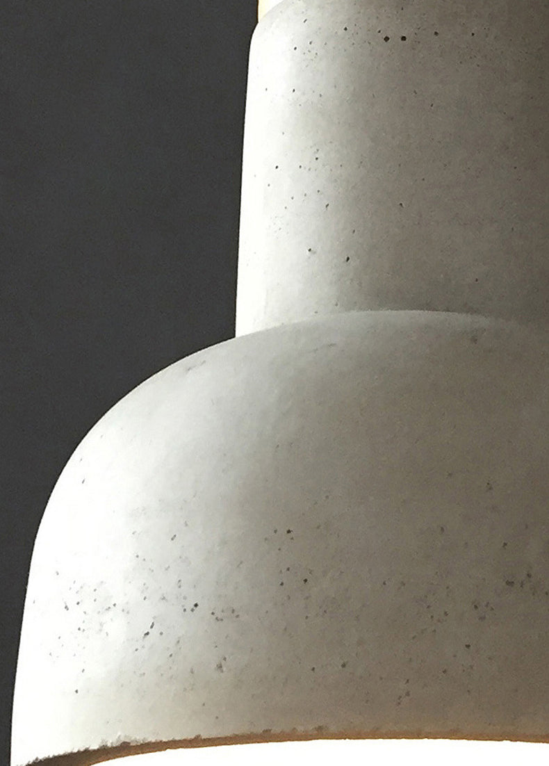 5 inch breed mini-cement hangende lichte fakkelvormige noordse stijl beton 1 licht hanger voor slaapkamergang