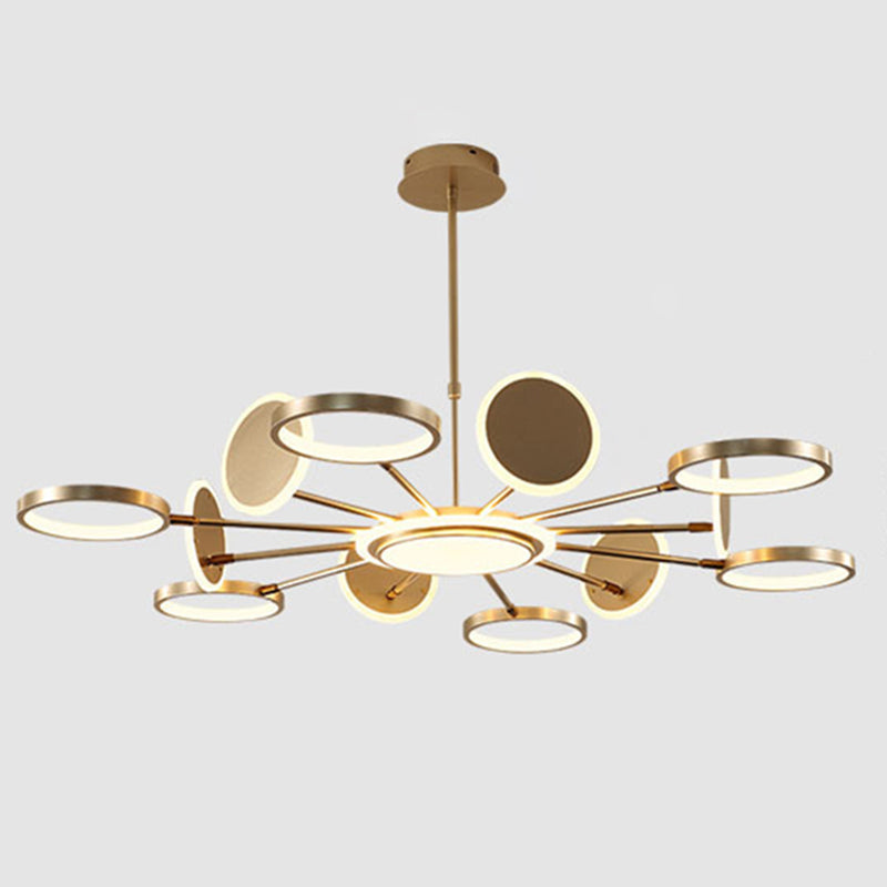 Kit di luce del cerchio di lampada a LEDELIE LED MODERNISTA con tonalità metallica