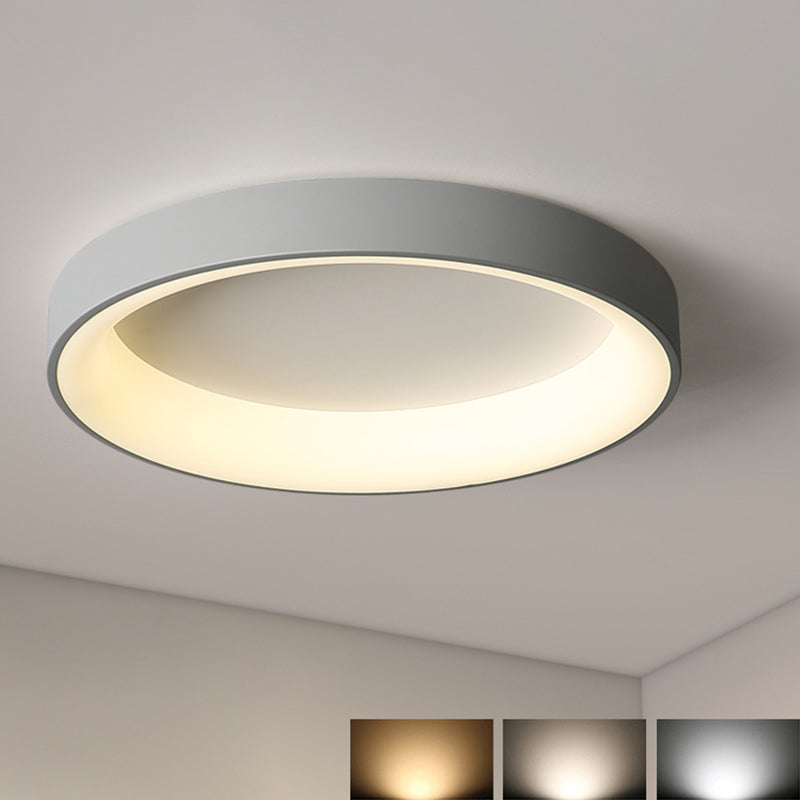 Circular Flush Mount Light Fixtures Modern Acrylic Flushmount