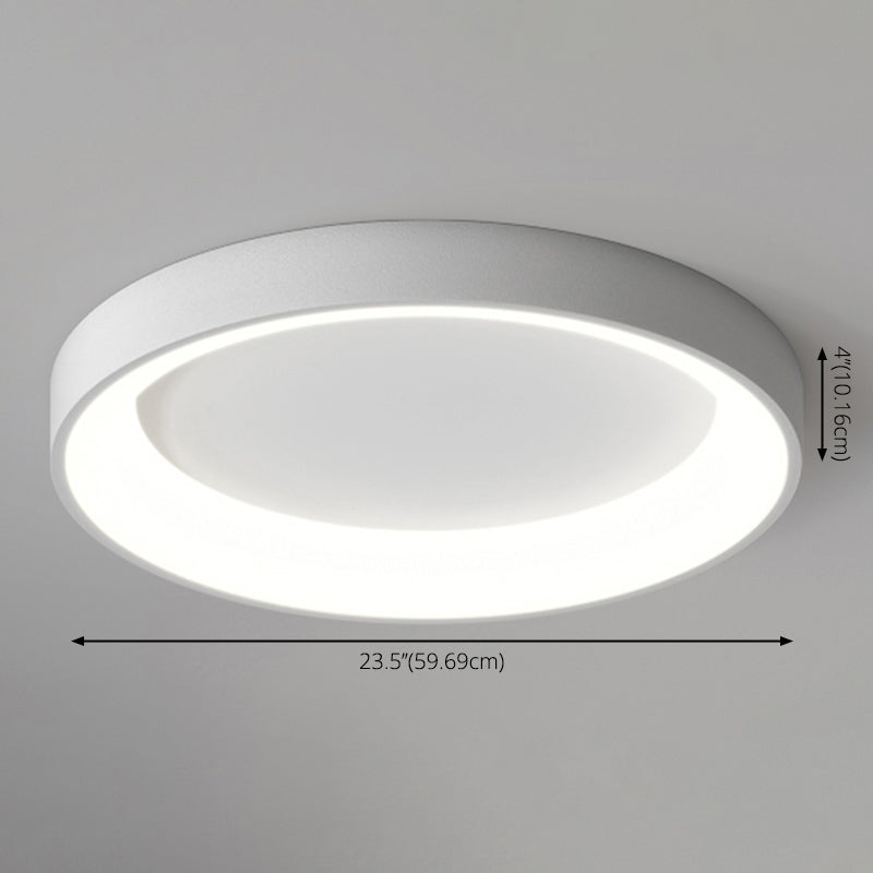 Circular Flush Mount Light Fixtures Modern Acrylic Flushmount