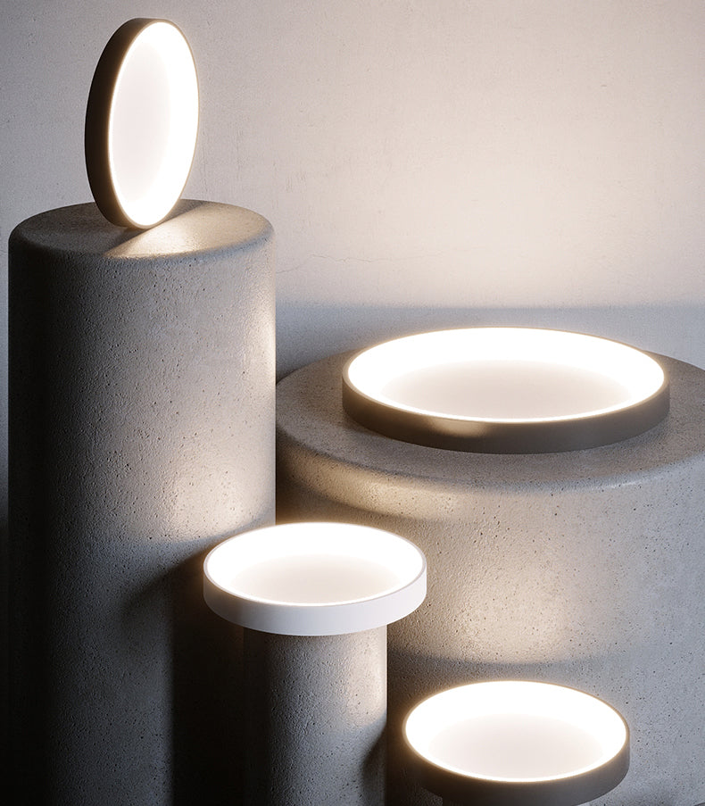 Circular Flush Mount Light Fixtures Modern Acrylic Flushmount