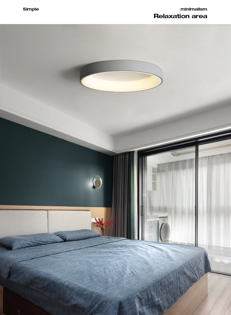 Circular Flush Mount Light Fixtures Modern Acrylic Flushmount