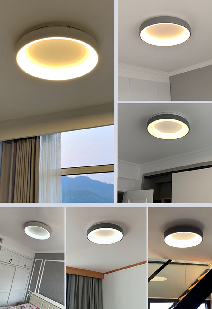 Circular Flush Mount Light Fixtures Modern Acrylic Flushmount