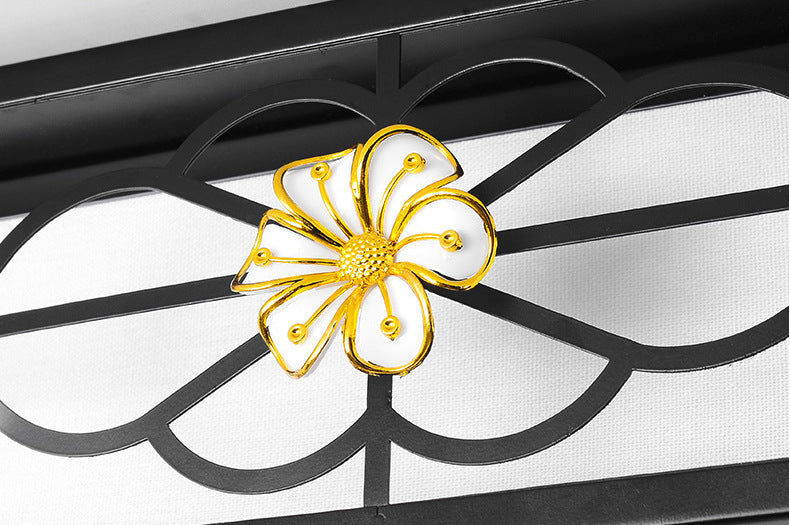 Geometrische Flush Mount Lighting Stoff Traditionelle Chinesische stil Flush Ceiling Licht-Leuchten für Schlafzimmer