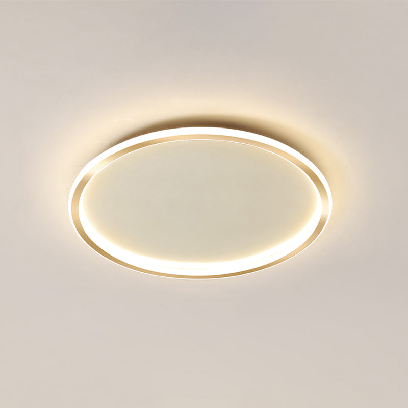 Circular Flush Mount Light Fixtures Modern Aluminum Flushmount