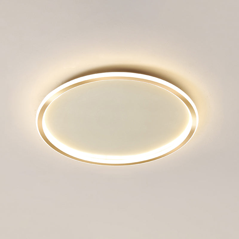 Circular Flush Mount Light Fixtures Modern Aluminum Flushmount