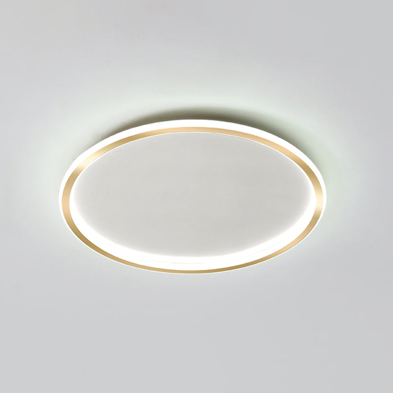 Circular Flush Mount Light Fixtures Modern Aluminum Flushmount