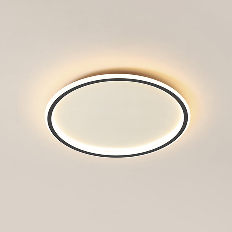 Circular Flush Mount Light Fixtures Modern Aluminum Flushmount