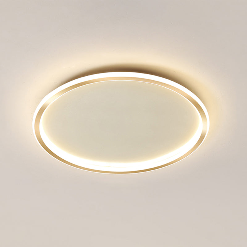 Circular Flush Mount Light Fixtures Modern Aluminum Flushmount
