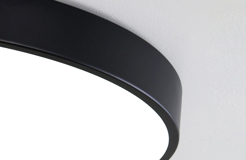 1-Light Round Flush Ceiling Light Fixture Modern Acrylic Flush Light