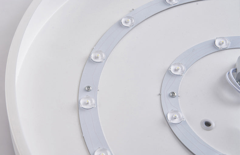 1-Light Round Flush Ceiling Light Fixture Modern Acrylic Flush Light