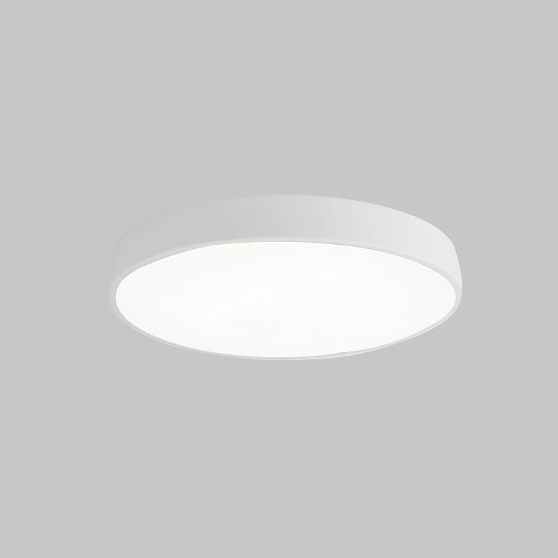 1-Light Round Flush Ceiling Light Fixture Modern Acrylic Flush Light