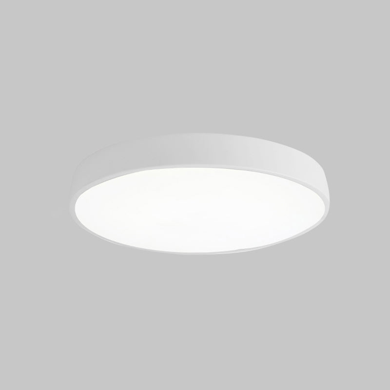 1-Light Round Flush Ceiling Light Fixture Modern Acrylic Flush Light