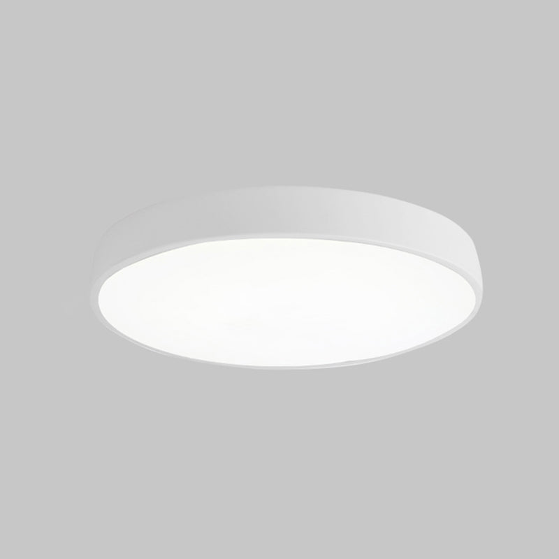 1-Light Round Flush Ceiling Light Fixture Modern Acrylic Flush Light