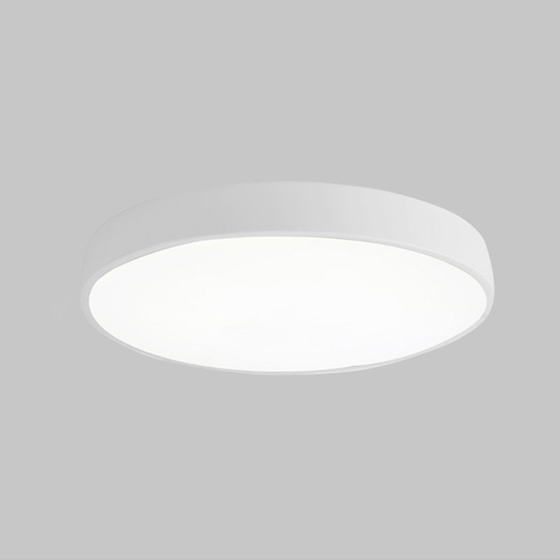 1-Light Round Flush Ceiling Light Fixture Modern Acrylic Flush Light