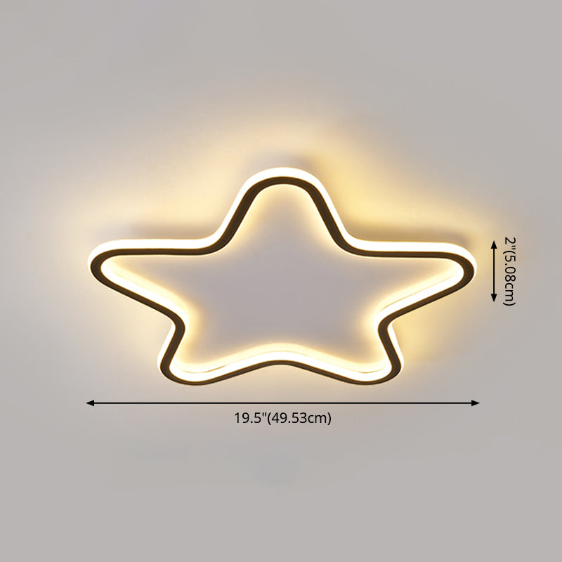 Moderne Flush Mount Light Armaturen Acryl 1 Licht Flush Light Fixtures