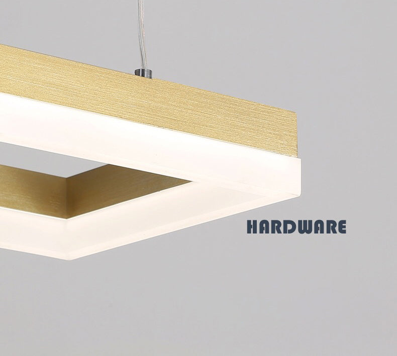 Loop-förmige Acryl 3-Licht-Anhänger Minimalismus LED Hängende Beleuchtung für Esszimmer